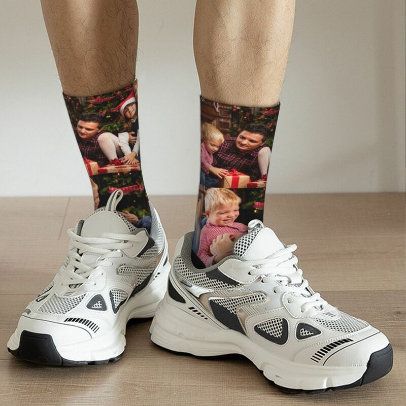 Personalized Face Socks That Can Be Customized with Multiple Photos as a Gift for Family