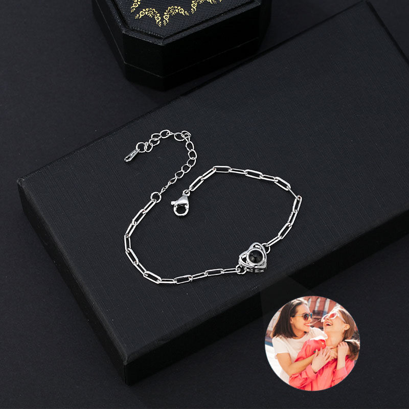 Personalized Photo Projection Bracelet Birthday Present