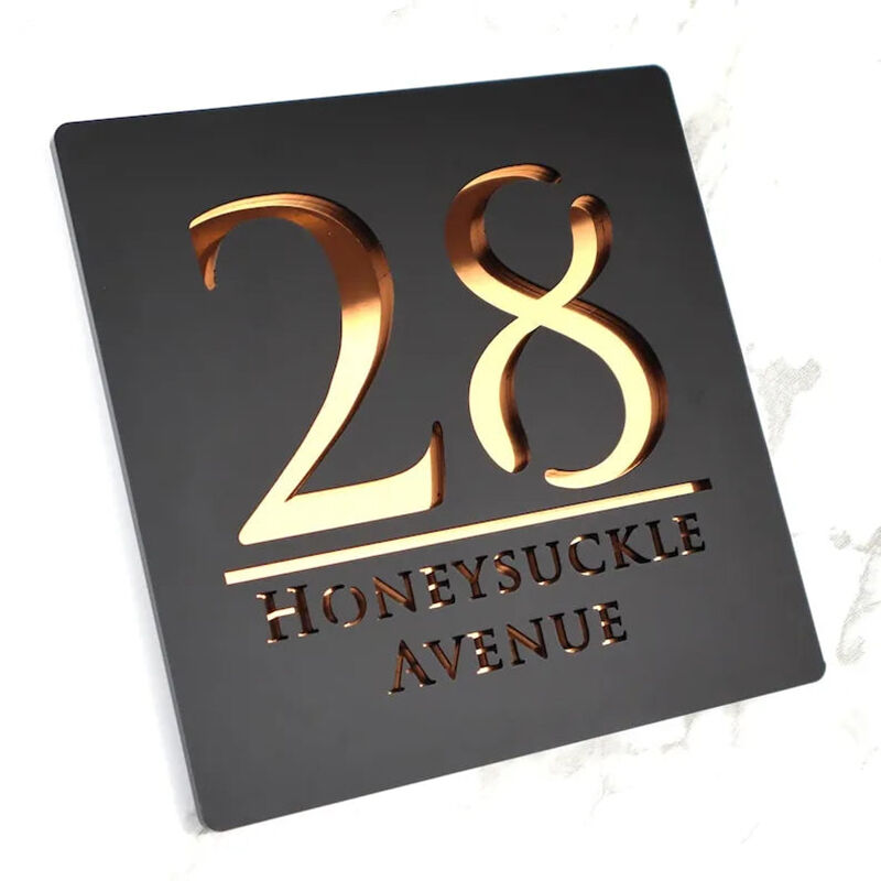 Personalized Door Number Sign Plaque Interesting Gift for Family