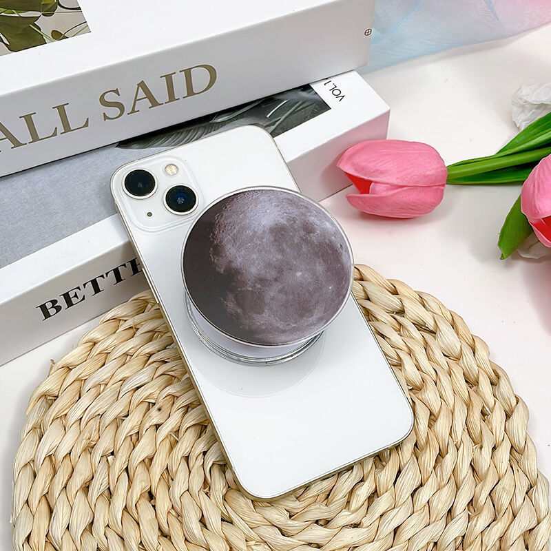 月球 写真 スマホ グリップ アクリル スマホスタンド アクセサリー オリジナル