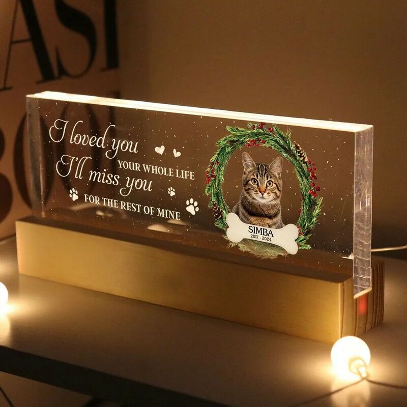 Personalized Led Lights Custom Photo Memorial Gifts For Pet Owners