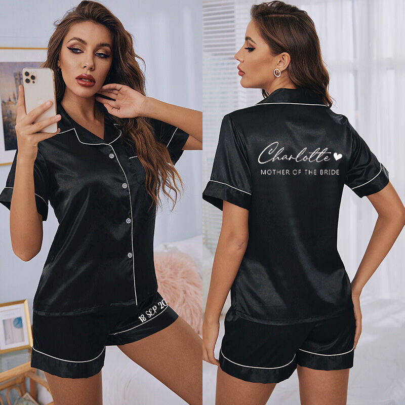 Conjunto de pijama personalizado con fecha personalizada. Un regalo especial para tu familia.