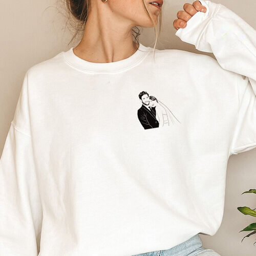 Personalisiertes Sweatshirt mit individuellem Bildmotiv als Geschenk zum Volkstrauertag
