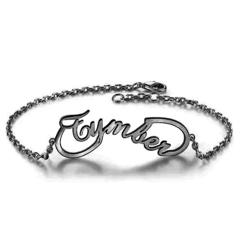"Infinity And Forever" Personalized Infinity Engraved Bracelet