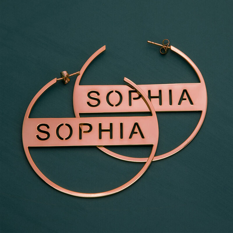 "Your Favourite" Personalized Name Earrings