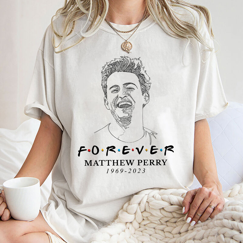 Personalized T-shirt Matthew Perry Rest In Peace Memorial Gift for Friends Lover