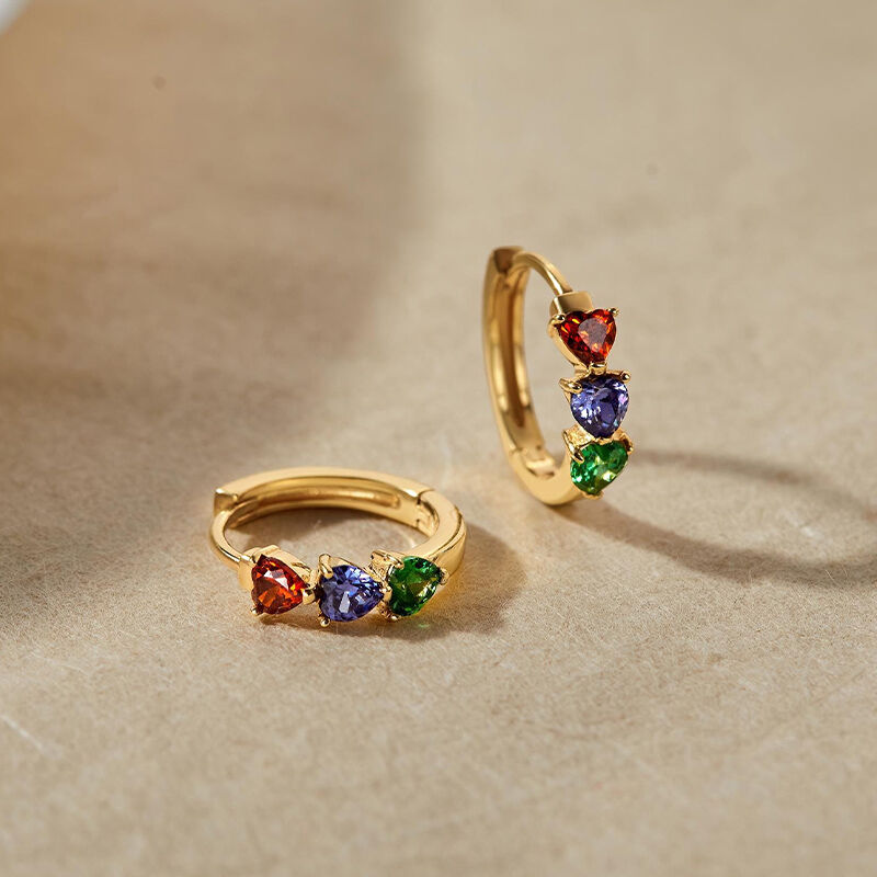 Personalized Birthstone Earrings Beautiful Gift for a Loved One