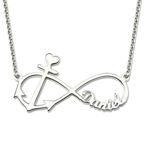 "Liebe für immer" Personalisierte Infinity Halskette