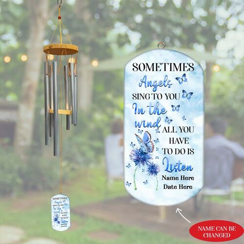 "All You Have To Do Is Listen" Double-sided Custom Wind Chime