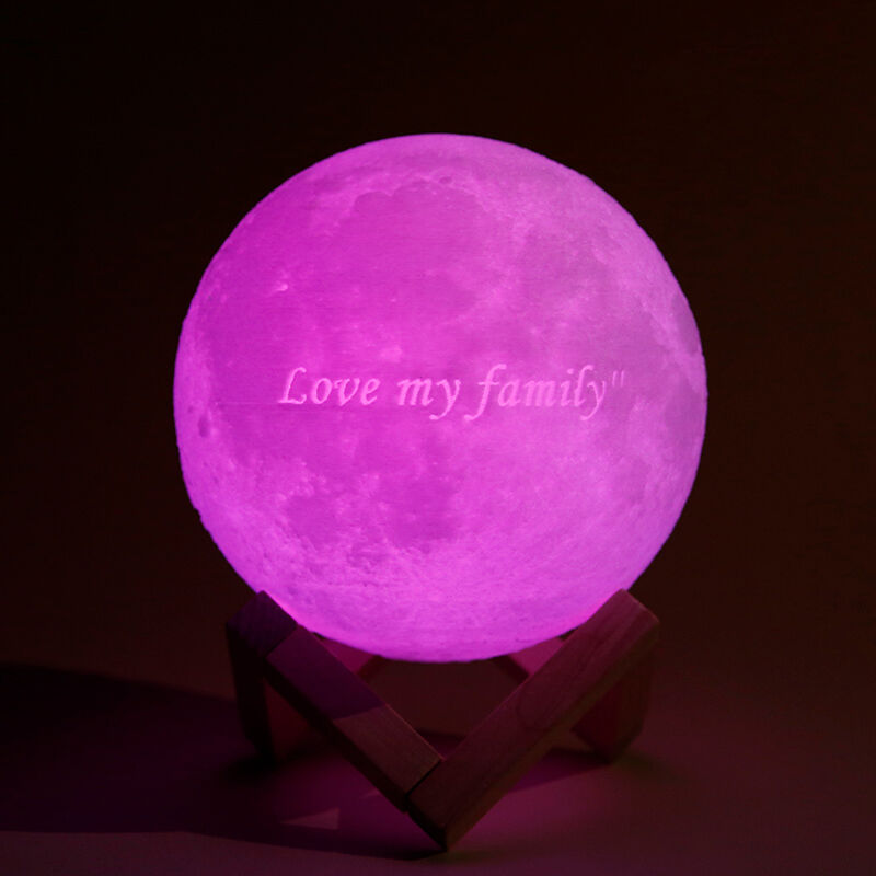 Tap 7 Colors-Photo Moon Lamp,Custom 3D Photo Light