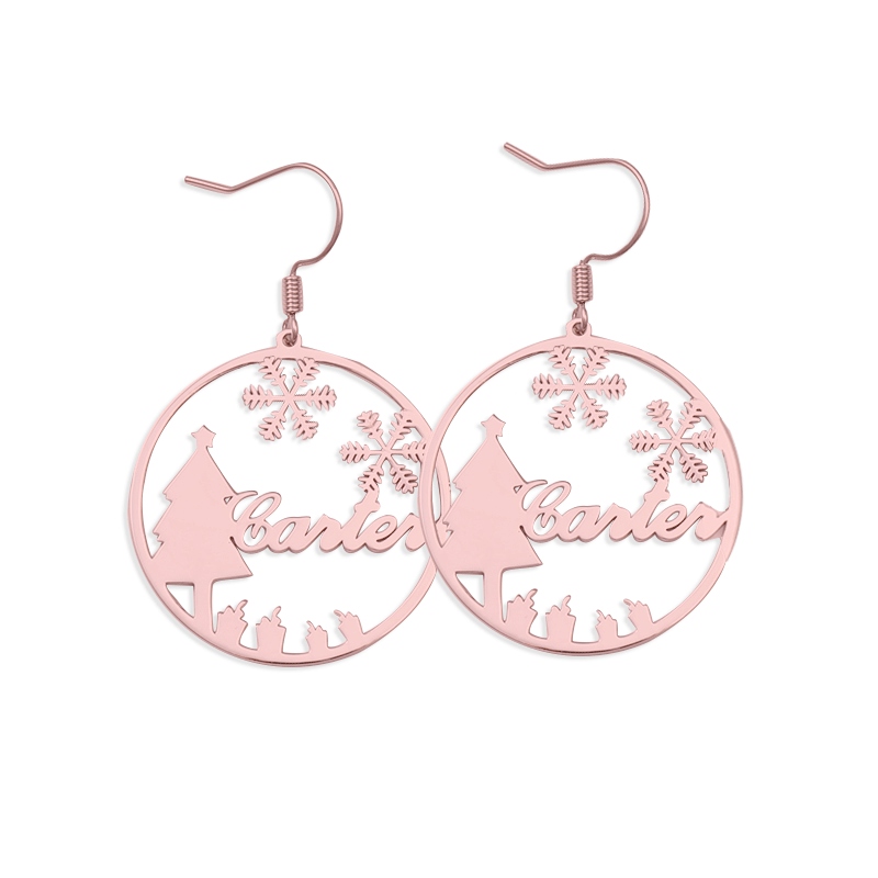 "Your Smile" Personalized Name Earrings