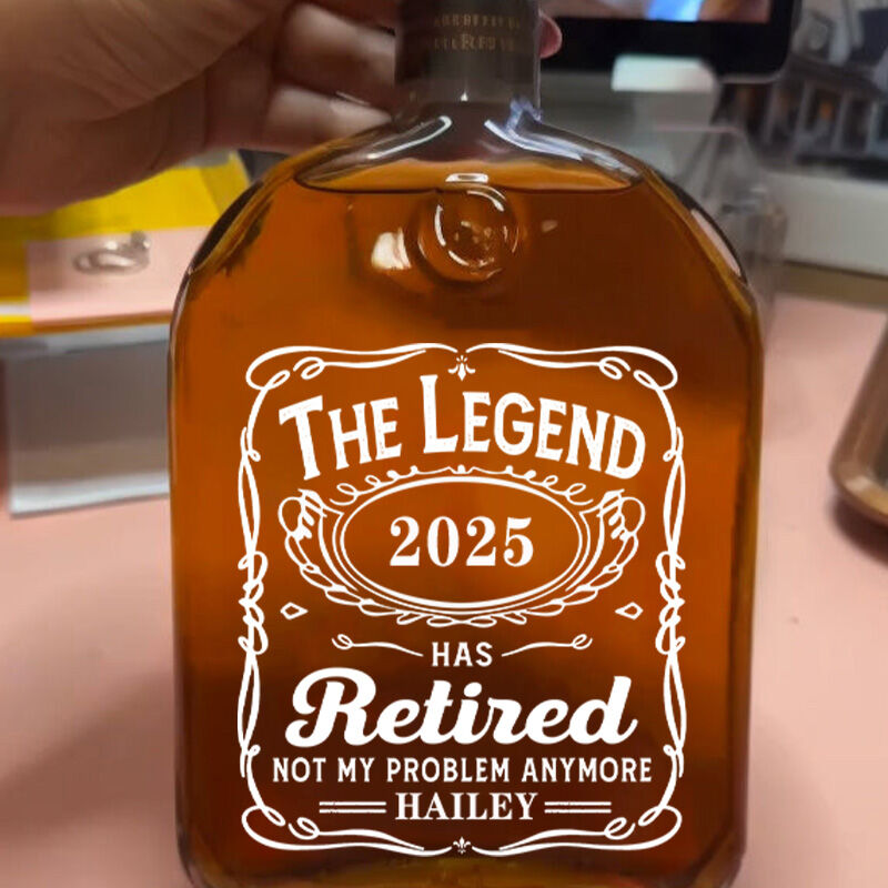 Personalized Name Whiskey Bottle with Custom Date Best Gift for Dad