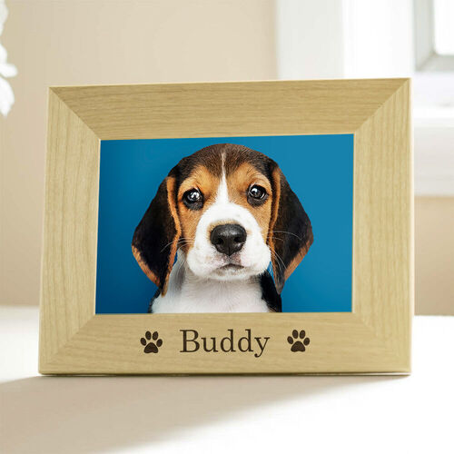 Cornice Personalizzato con Foto e Nome per Amanti degli Animali Domestici