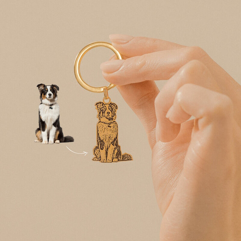 Llaveros con fotos personalizados para amantes de las mascotas