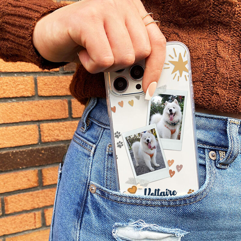 Personalisierte Handytasche Individuelles Haustier Foto Niedliches Geschenk für Freunde