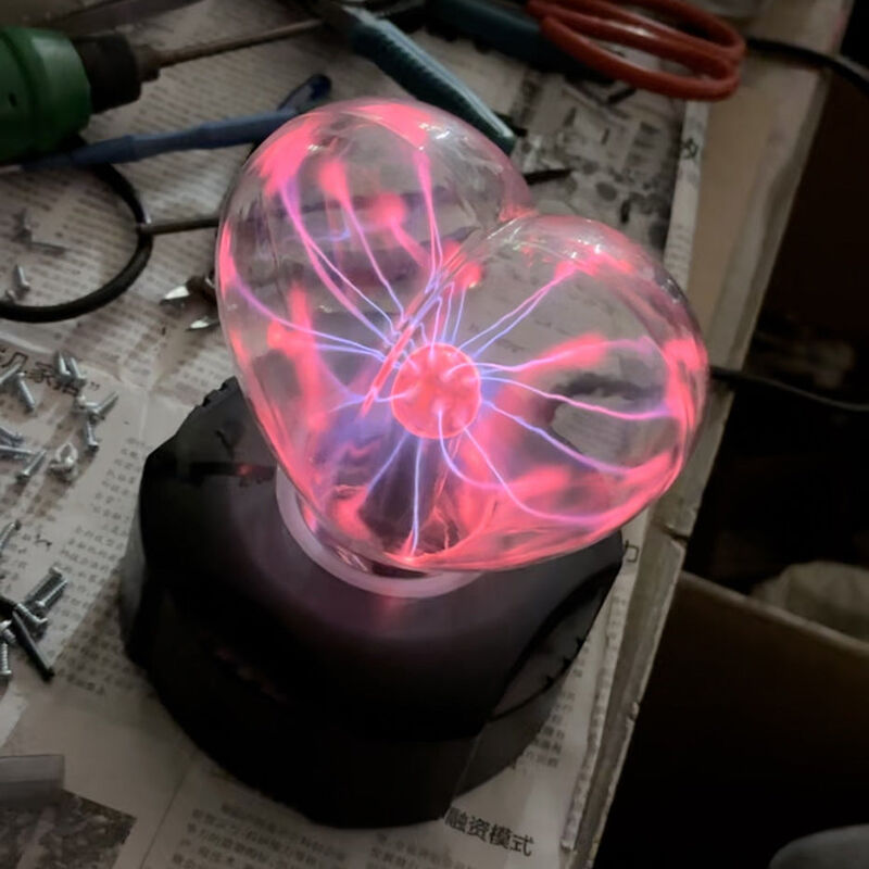 Plasma Heart Ball Night Light Cool Gift for Your Love