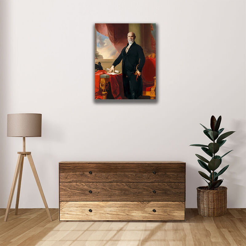Personalized Portrait Mr. President Royal Portrait Men Head Photo Customed