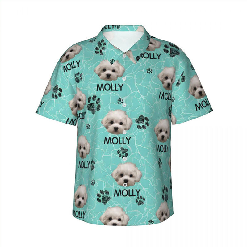Personalized Hawaiian Shirts Cute Pet Photo Summer Tops Holiday Gifts for Pet Lovers