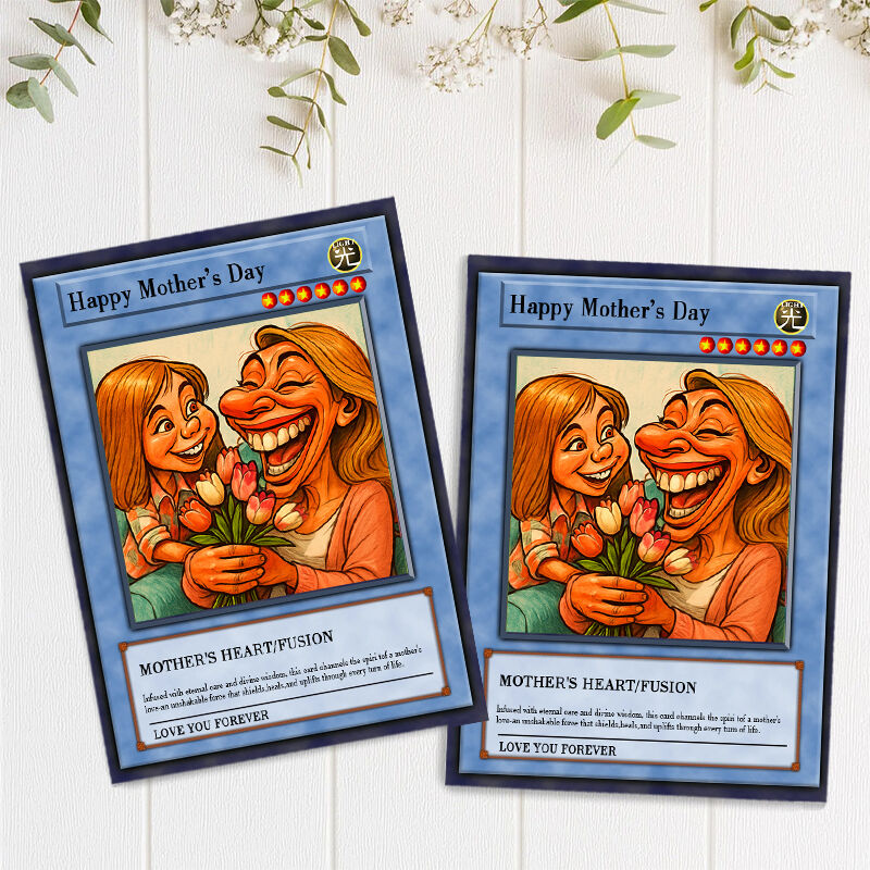 Personalized Funny Picture Poke Card Creative Gift for Mother