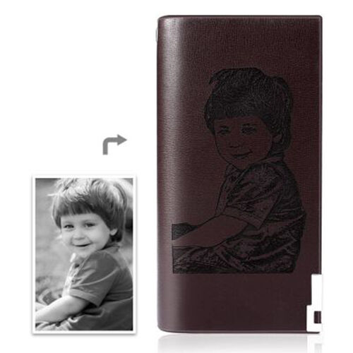 "You Are My Angel" Custom Engraved Photo Wallet