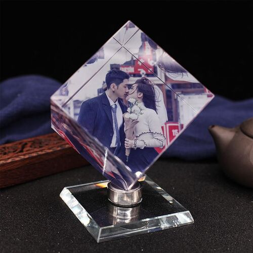 Cadre photo en cristal personnalisé Cadre Rubik's Cube
