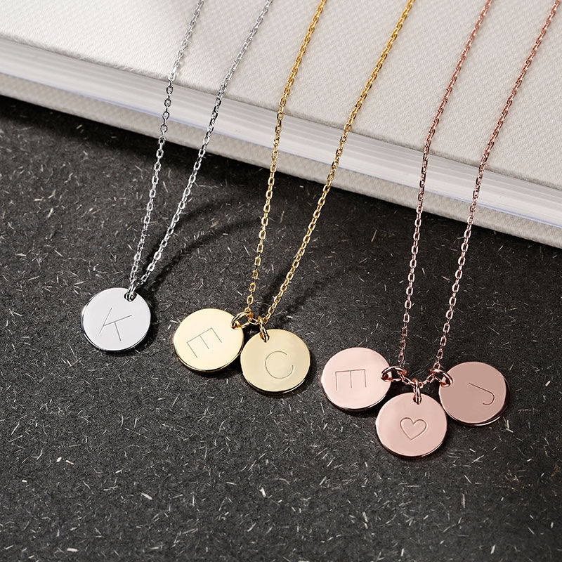 "Love at First Sight" Personalized Disc Necklace