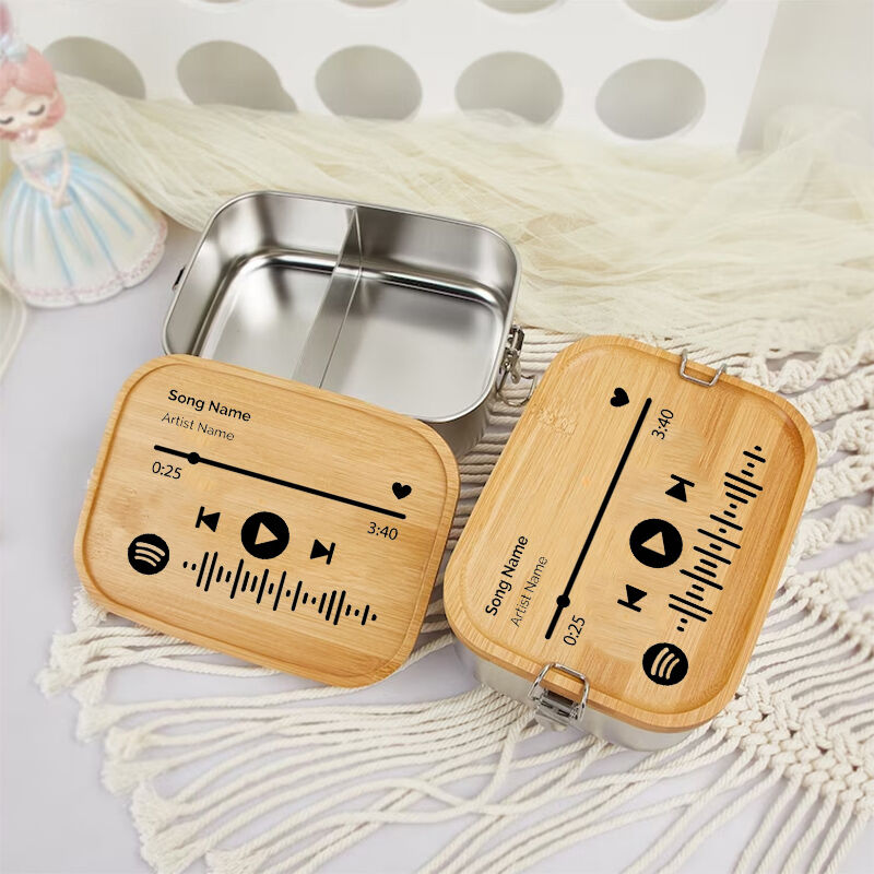 Personalized Lunchbox Custom Music Barcode For Music Lovers