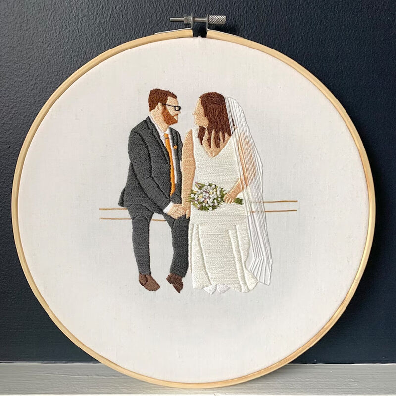 写真 メッセージ入れ 刺繡枠 プレゼント 置物 壁掛けファブリックパネル インテリア