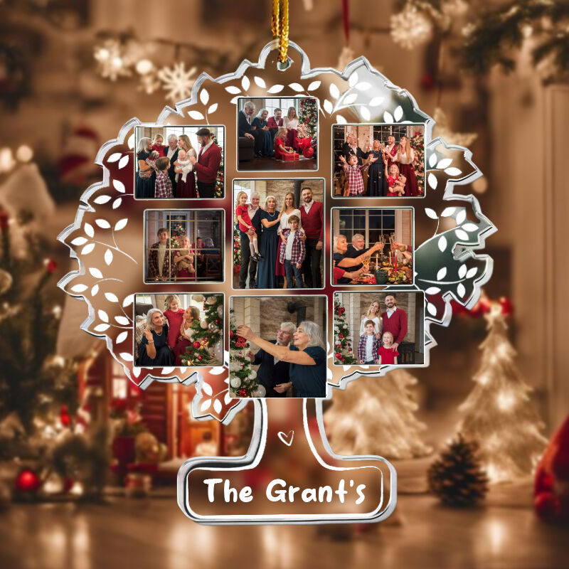 Adornos navideños personalizados Foto personalizada Decoración cálida para el hogar para Navidad