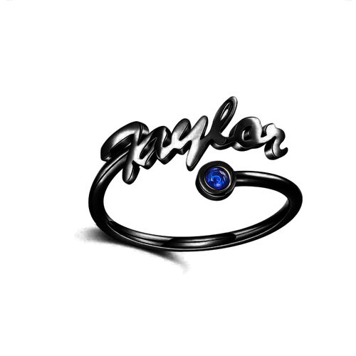 "Dein Leben" Personalisierter Geburtsstein Mit Engraviertem Ring