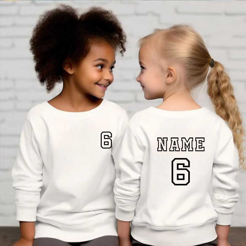 Personalized Kids Sweatshirts Customized Names And Numbers Comfort Gifts For Children