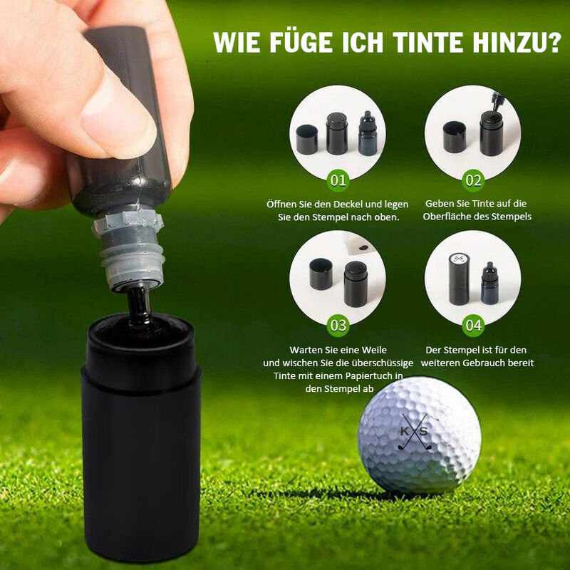 Individuell gestalteter Golfball - Stempel Paar - Markierungsstempel Valentinstagsgeschenk für Freund