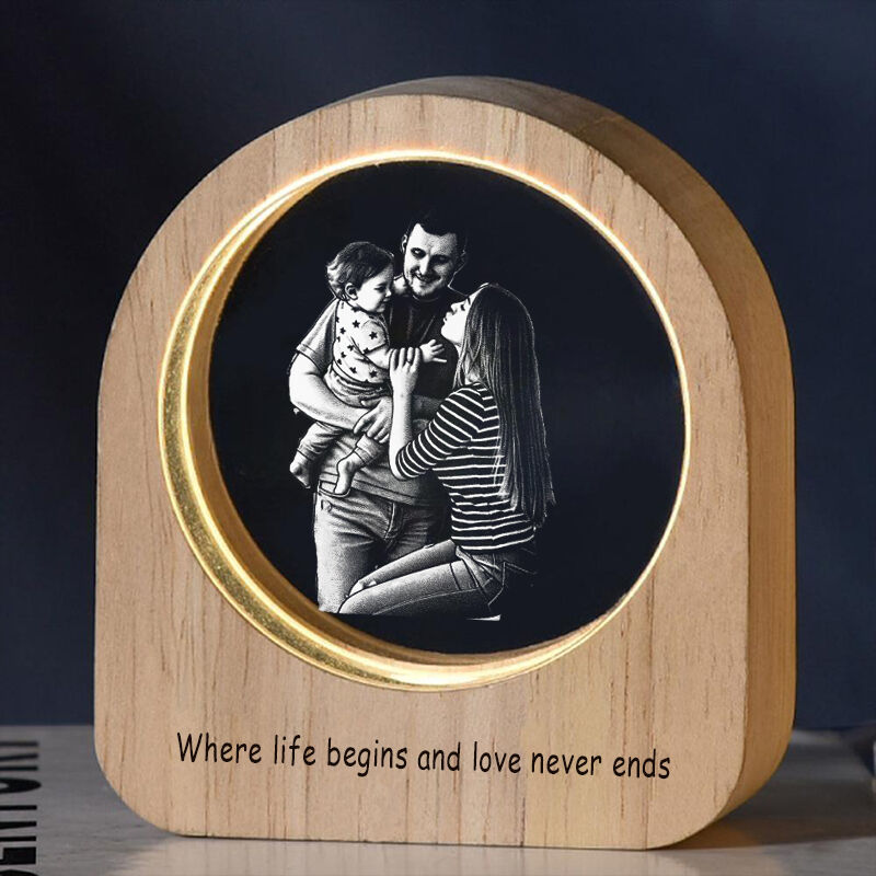 Luz de noche con imagen personalizada: un regalo precioso para la familia