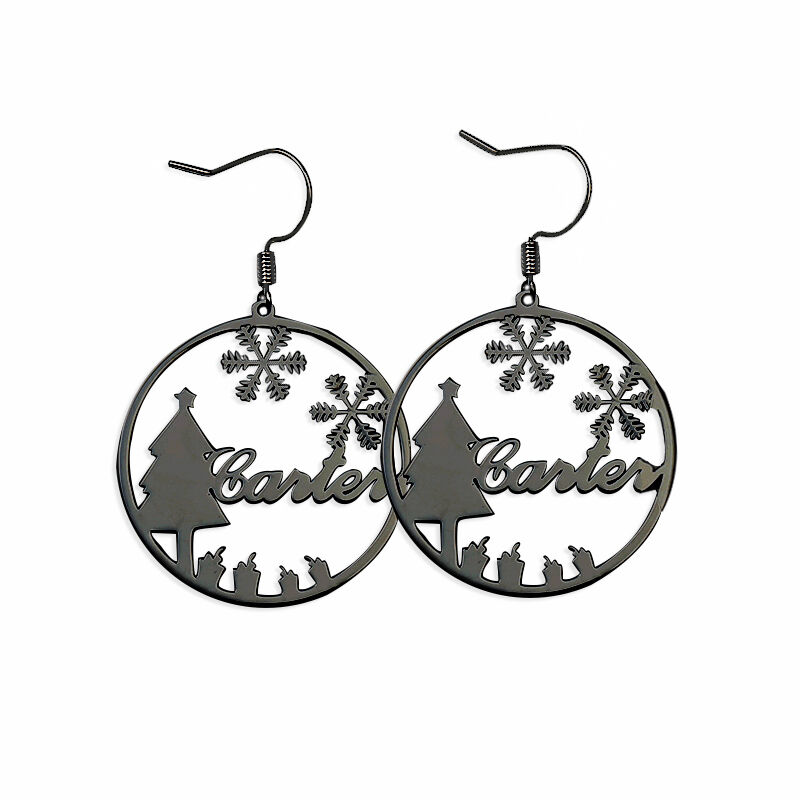 "Your Smile" Personalized Name Earrings
