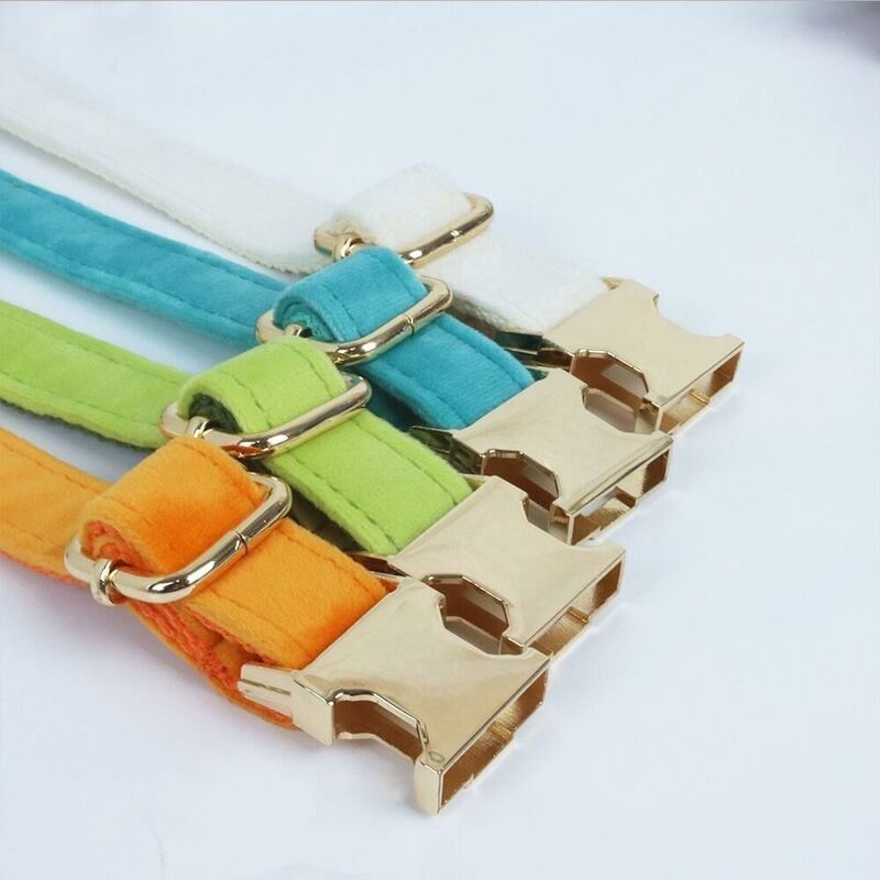 Personalized Velvet Collar with Pet Name Added as a Gift for Pet Lovers