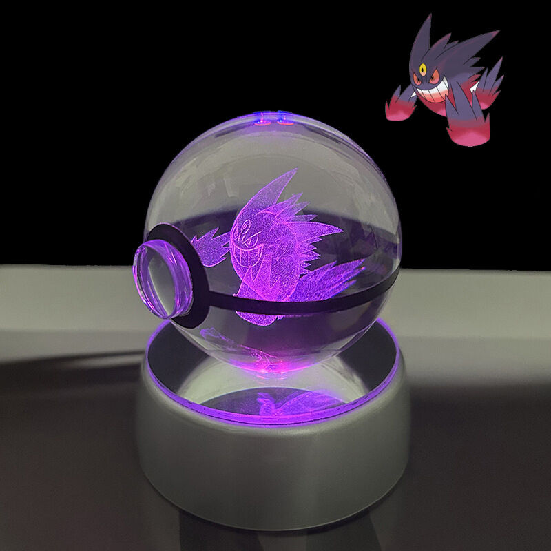 3D Crystal Ball Night Light Cute Animals Pattern Precious Gift for Friend