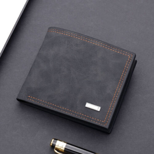 Tri-Fold Black Men's Wallet in Soft Leather-Couple