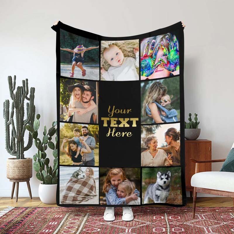 Custom 10 Photos Blankets to Make the Best Gifts for Your Family