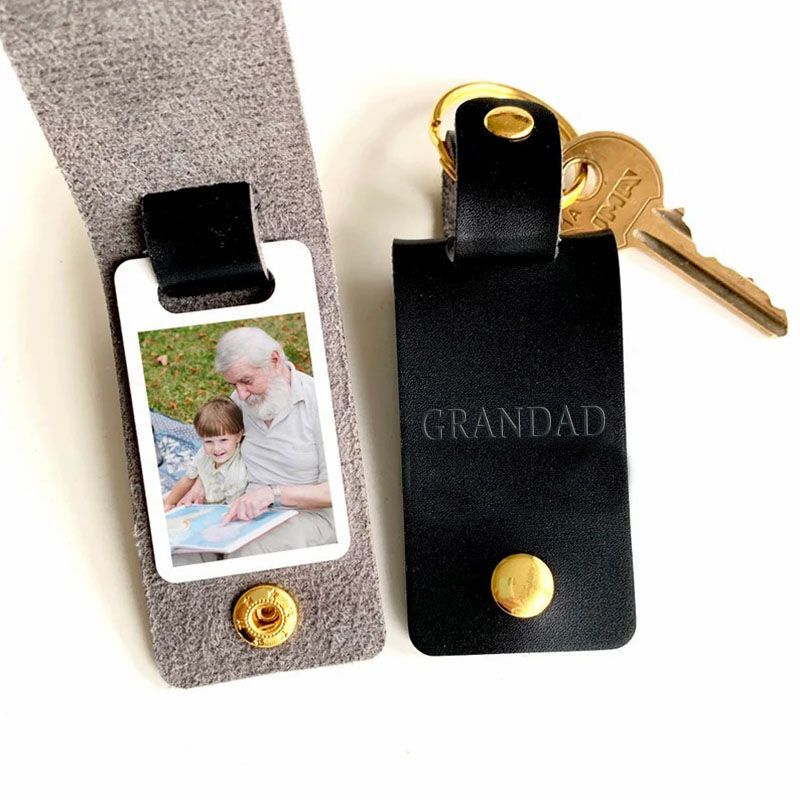 Personalized Mini Photo Keychain Father's Day Gift