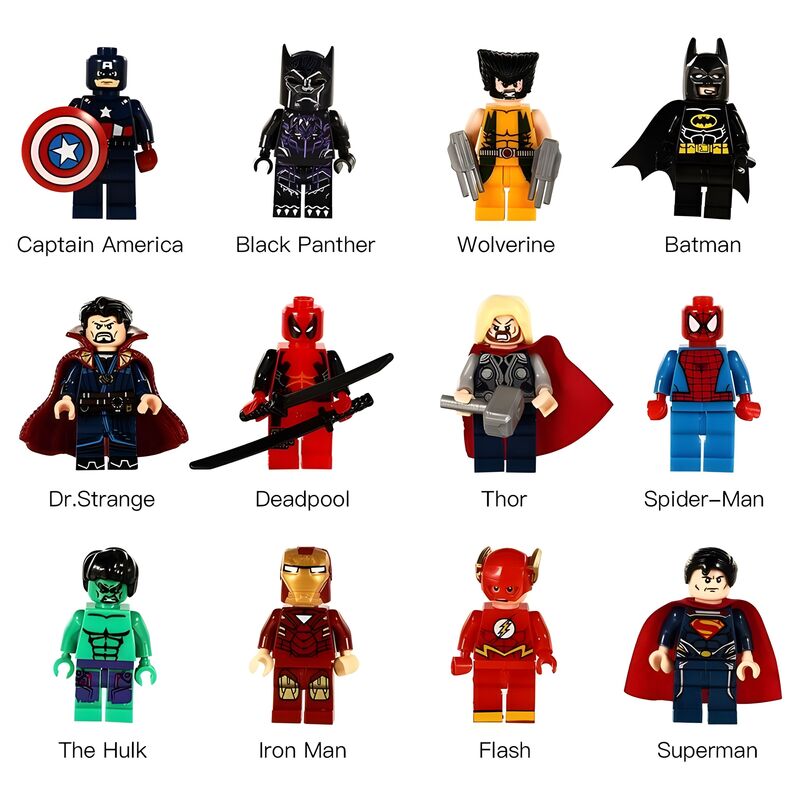 Gepersonaliseerde Superhelden Minifiguren Lief Cadeau voor Koppels