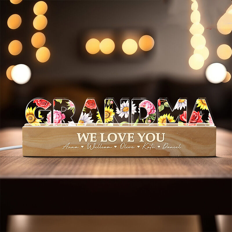 Personalized Led Custom Letter Lamp Beautiful Mother's Day Gift