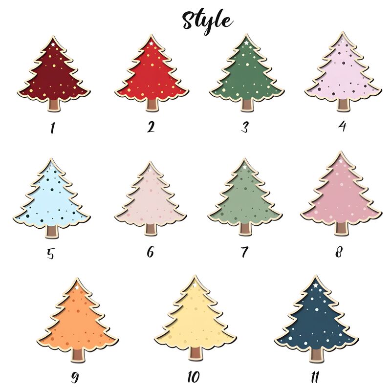 Personalisierte hängende Ornamente mit benutzerdefinierten Namen Optional Styles Fun Weihnachten Home Decorations
