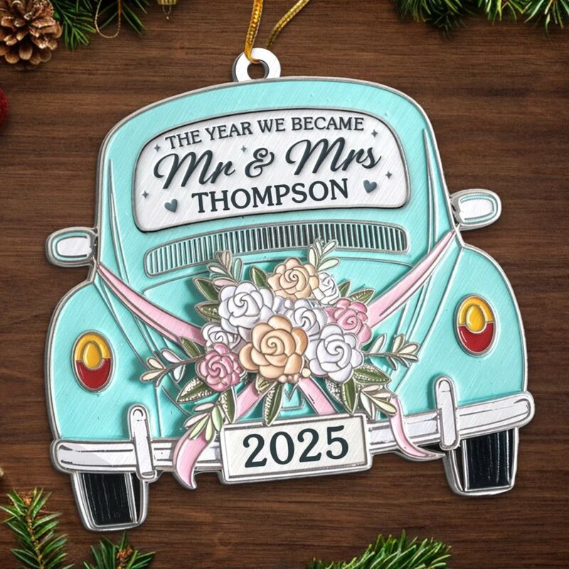 Personalisierte Auto-Weihnachtsornamente Weihnachtsgeschenke für Paare