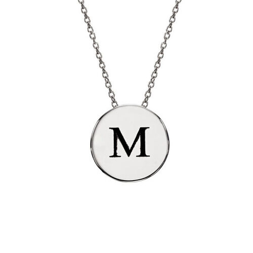"Gentle As You" Delicate Engraved Circle Necklaces