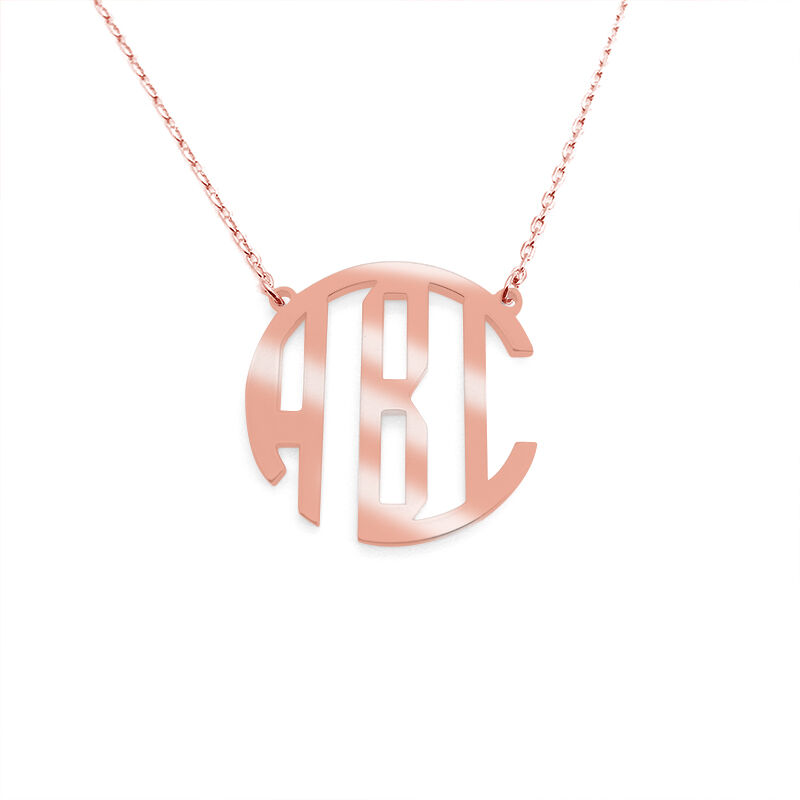 "Remember Moment" Personalized Monogram Necklace