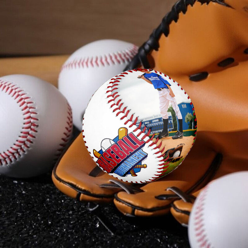 Baseball Cadeau commémoratif de tournoi de baseball personnalisé avec photos pour amis