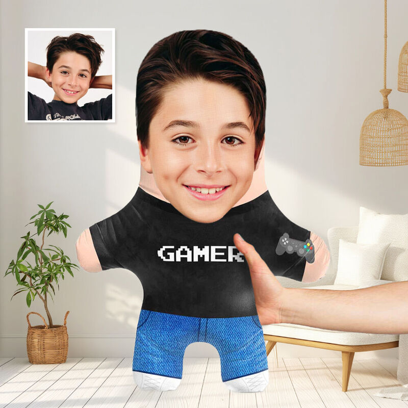 Oreiller personnalisé Gamer PS4 Oreiller créatif Cadeau d'anniversaire pour enfants