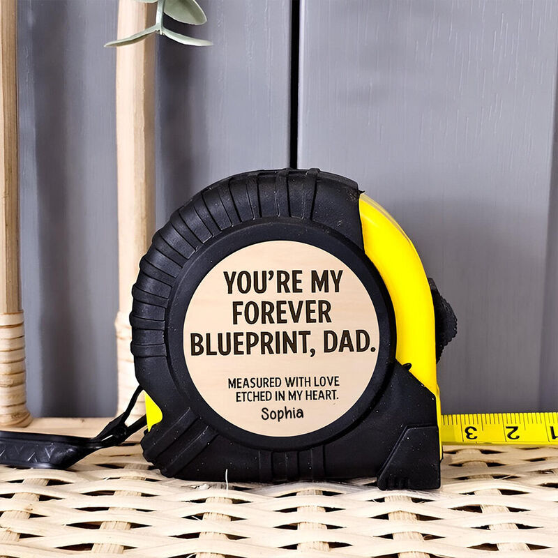 Personalized Tape Measure Customized Name Family Utility Tool Father's Day Gift for Dad