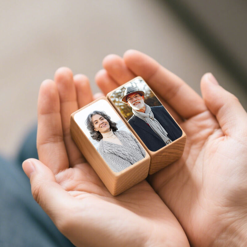 Cubo fotografico personalizzato Blocchi di costruzione Foto di famiglia personalizzate Regali caldi
