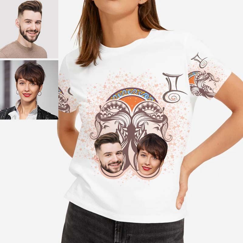 Personalized Face Hawaiian T Shirts For Fun Libra
